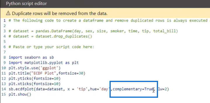 Sådan bruges ECDF-plot i Python og LuckyTemplates