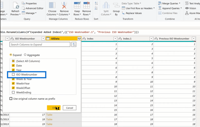 Få LuckyTemplates föregående veckas värden med DAX & Power Query