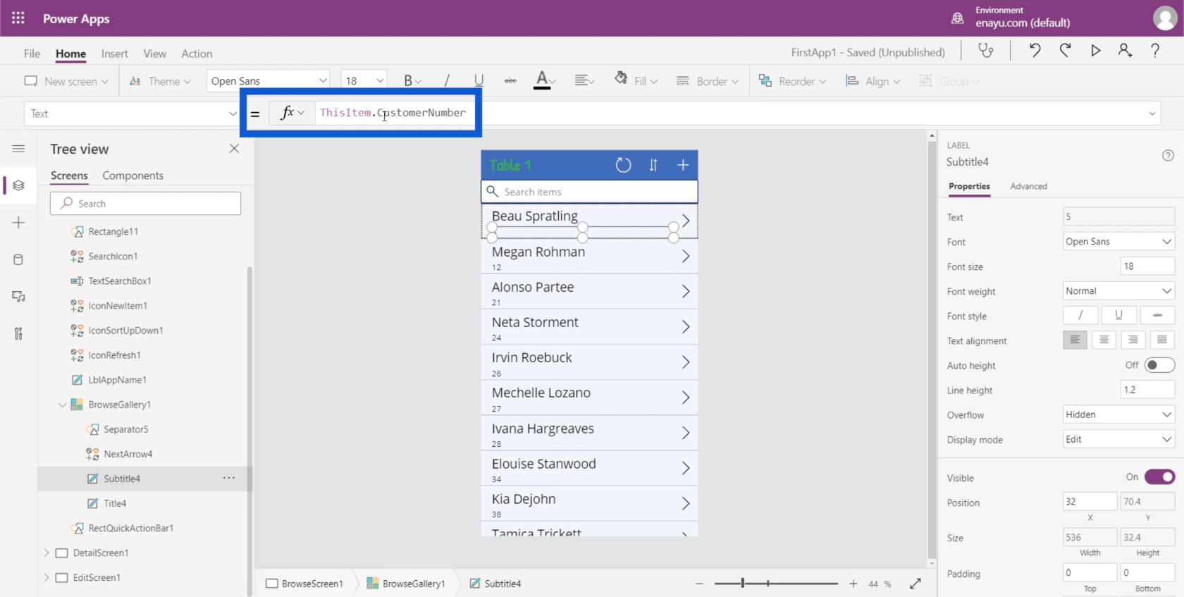 PowerApps Gallerier: En introduktion