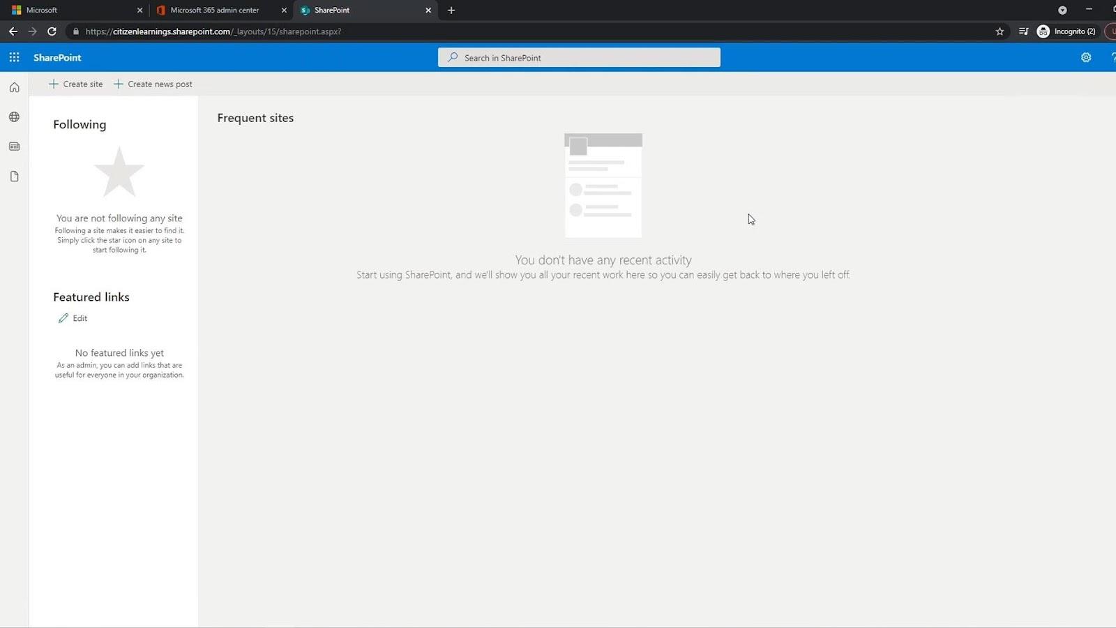 MS SharePoint Tutorial: Tilin luominen