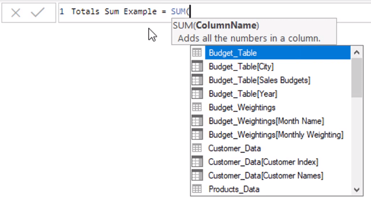 LuckyTemplates Dataset: Typer och namnkonventioner