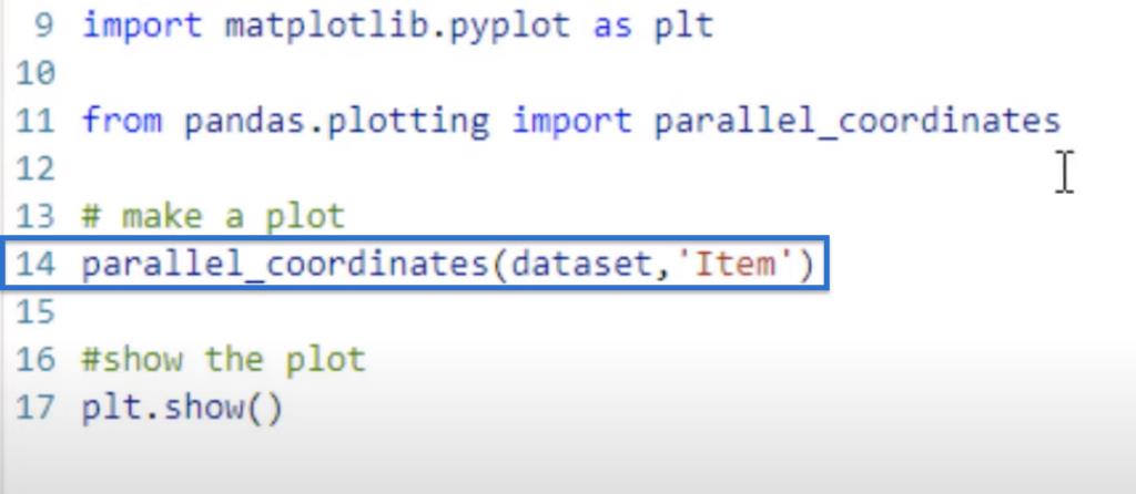 Sådan laver du parallelle koordinatplot i Python