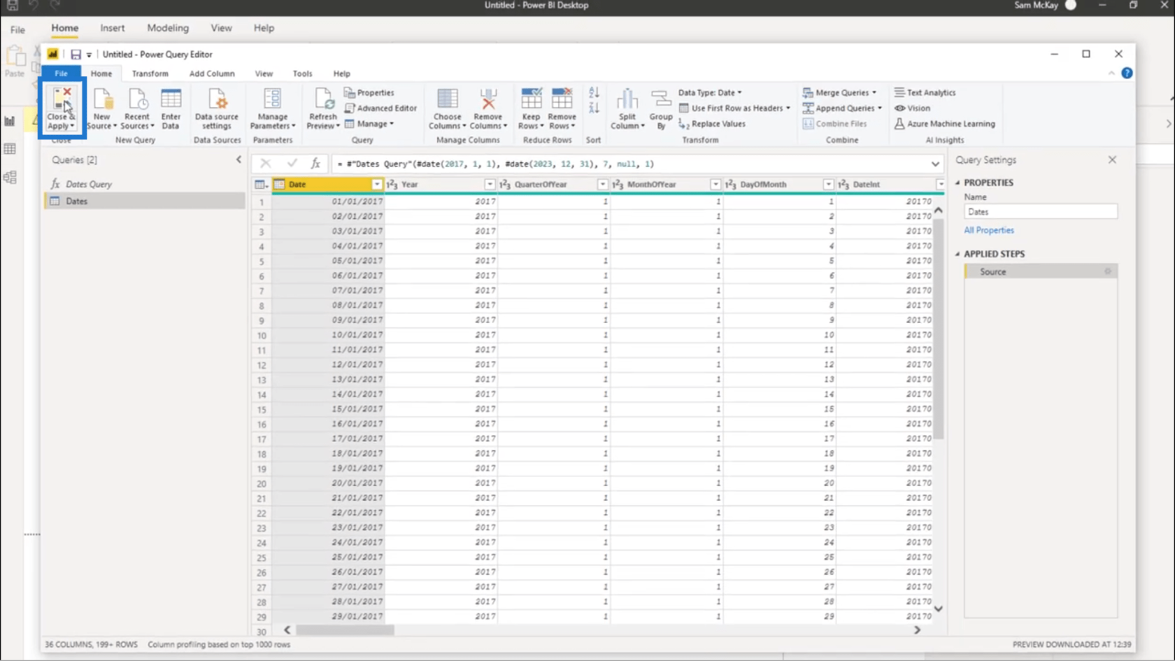 Skapa en datumtabell i LuckyTemplates det snabbaste möjliga sättet