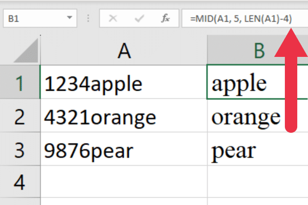 Numeroiden poistaminen Excelistä vasemmalta: se on helppoa!