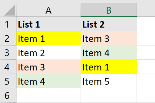 Hvordan sammenligne to kolonner i Excel ved hjelp av VLOOKUP