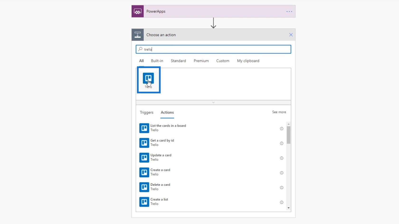 PowerApps-integration i Microsoft Power Automate