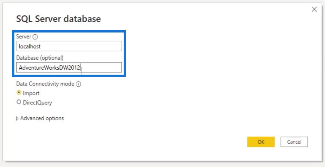 Frågevikning och anslutning till SQL Server