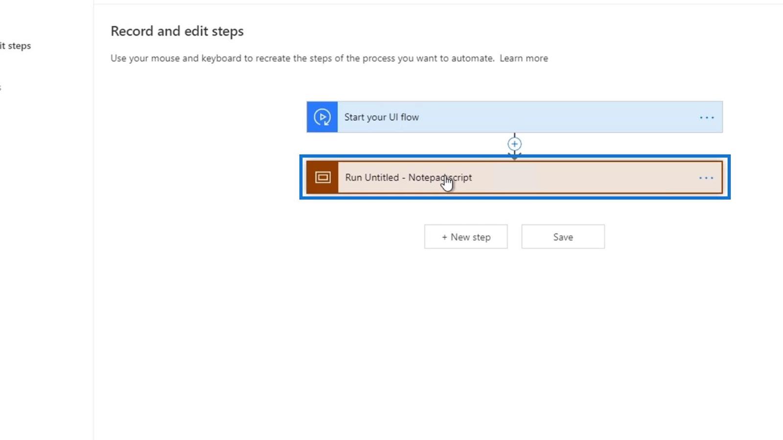 UI Flow-innganger i Microsoft Power Automate