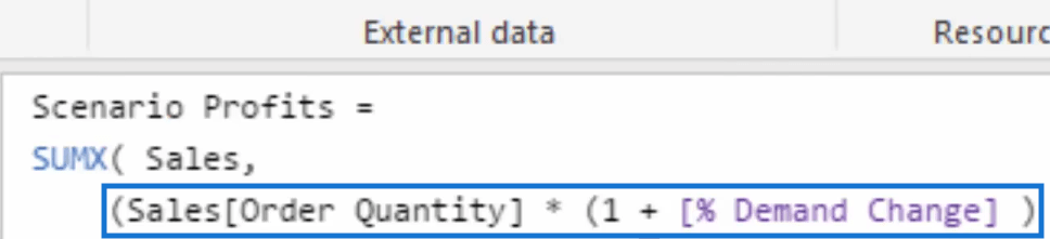 Bruke flerlags scenarieanalyse i LuckyTemplates