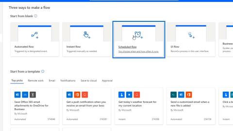 Schemalagda arbetsflöden i Microsoft Power Automate