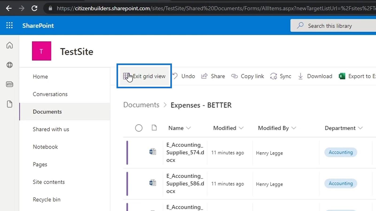 Tilføjelse af metadata i SharePoint ved hjælp af kolonner