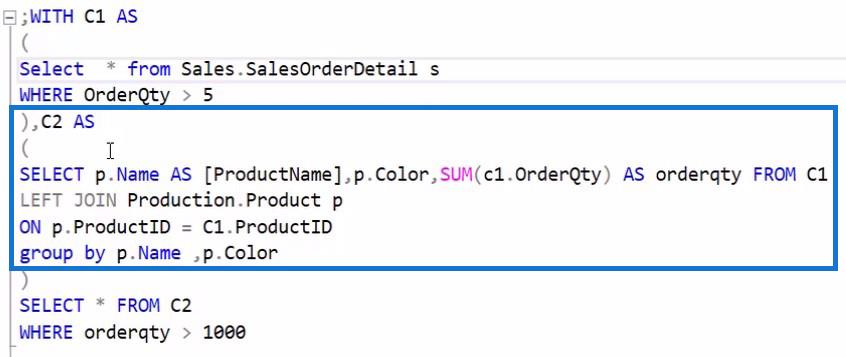 Загальні табличні вирази SQL для користувачів LuckyTemplates