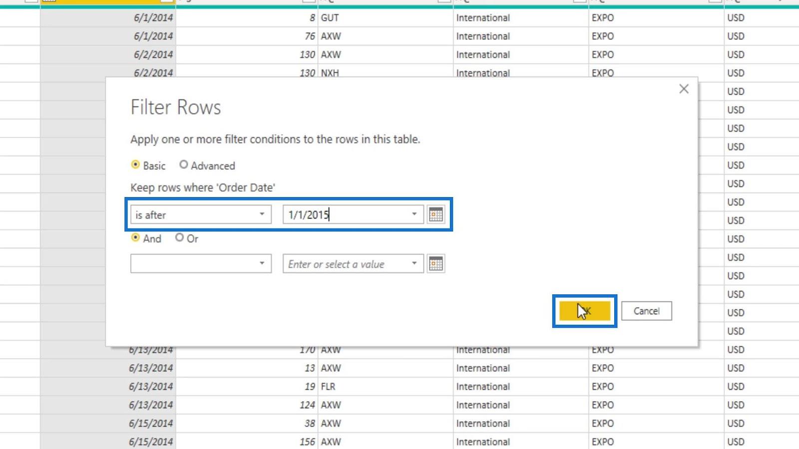 LuckyTemplates-filtreringsteknikker for tabeller