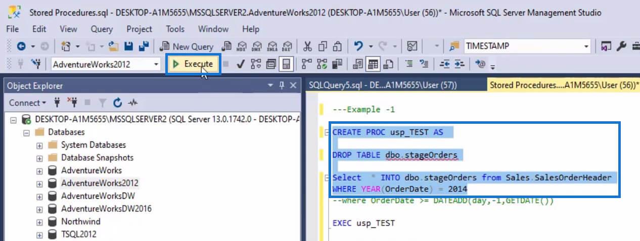 Lagrede prosedyrer i SQL |  Et overblikk