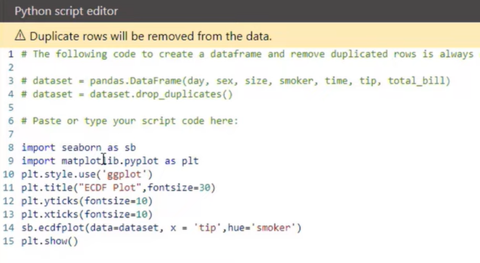 Sådan bruges ECDF-plot i Python og LuckyTemplates