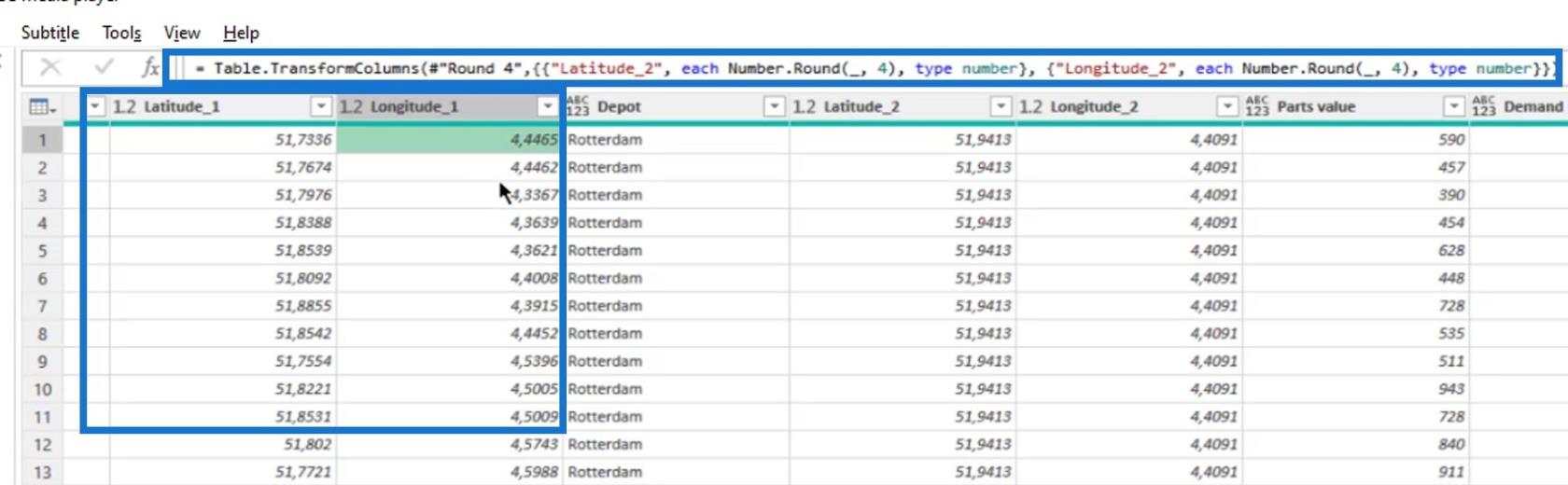 Afstand og lejeberegning: LuckyTemplates geospatial analyse