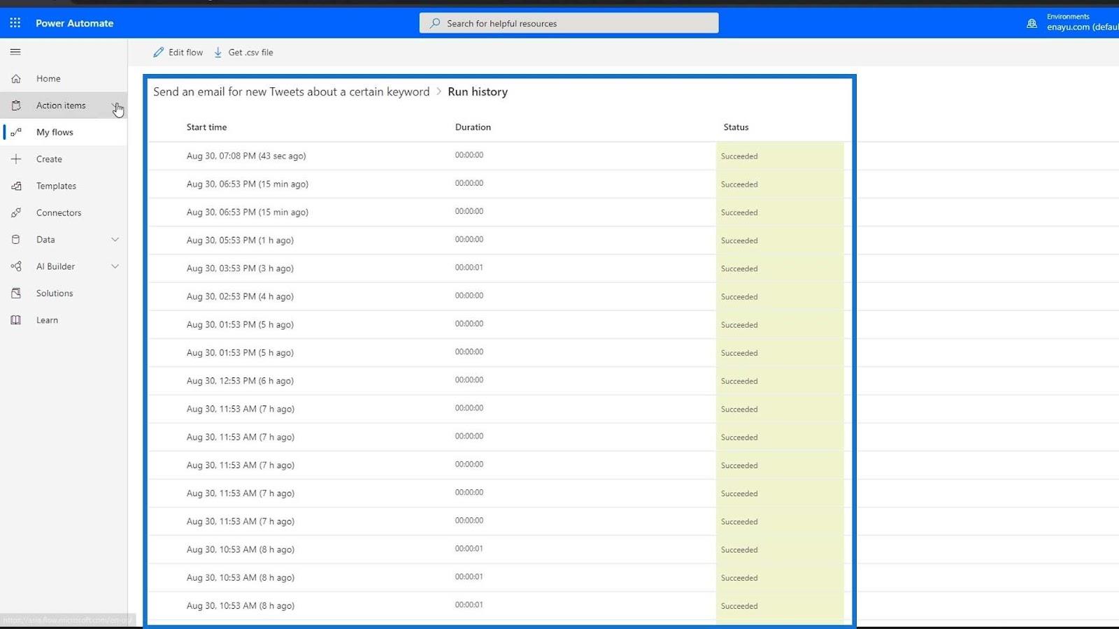 Handledning för Microsoft Flow – Instant vs.  Automatiserat flöde