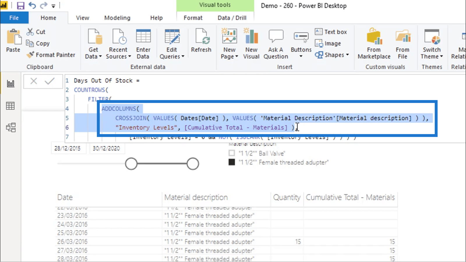 Beregn dager med null lager – LuckyTemplates Inventory Management Insights