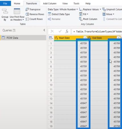 Problemer med datagranularitet i LuckyTemplates