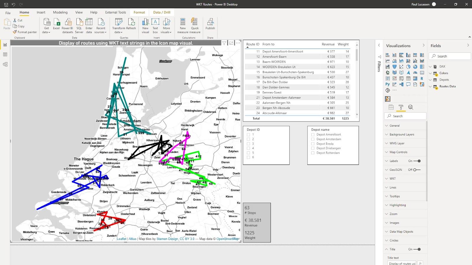 Vizuálna mapa ikon LuckyTemplates: WKT Strings