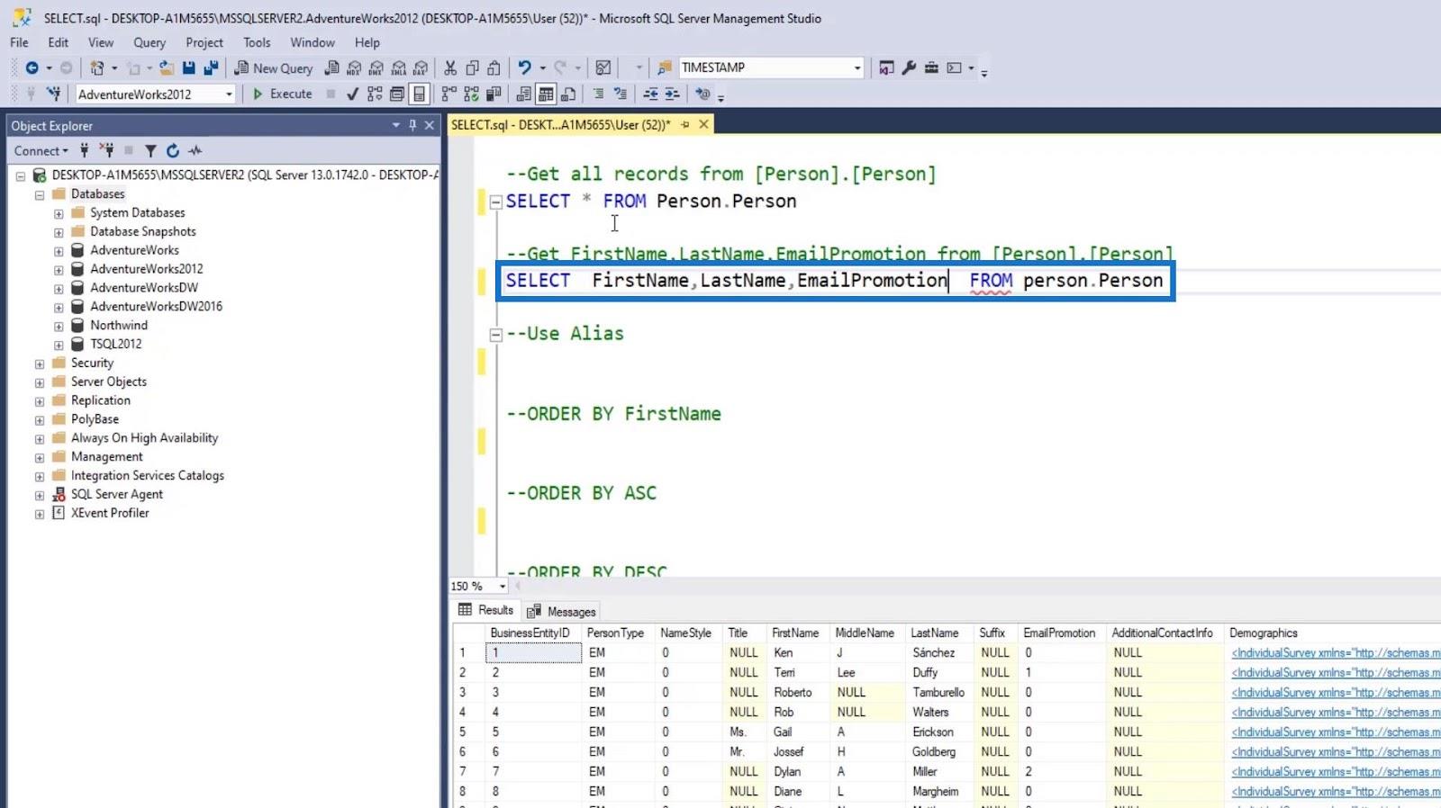 SQL SELECT-setning: en introduksjon