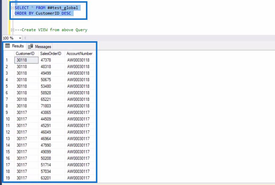 SQL Temp-tabeller og visninger for LuckyTemplates-bruker