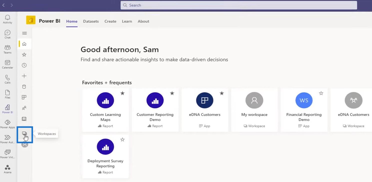 LuckyTemplates Integration i MS Teams