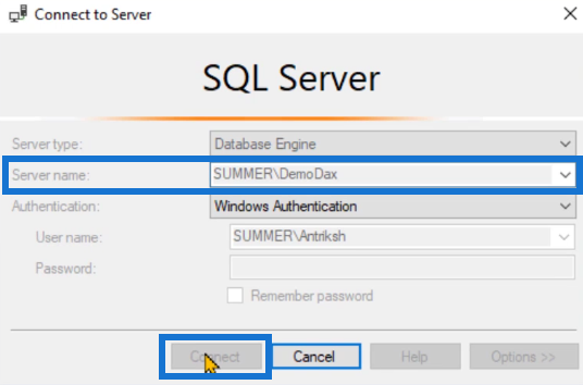 Sådan installeres SQL Server til LuckyTemplates