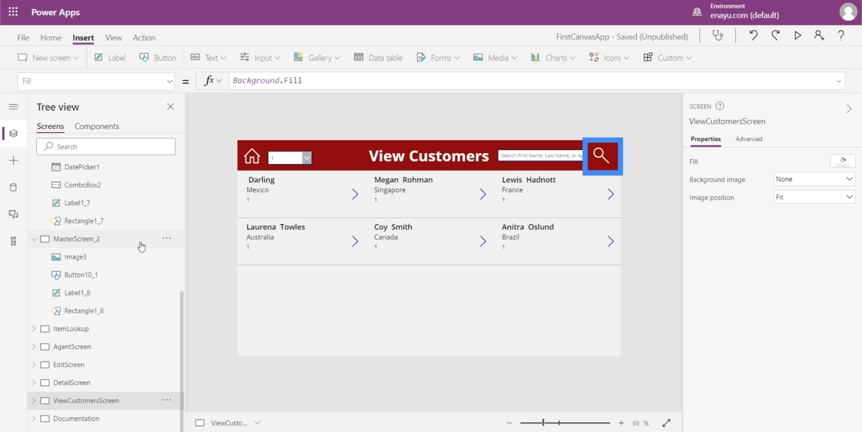 PowerApps-bilder kombinert med penn, kamera og last opp bildeinnganger