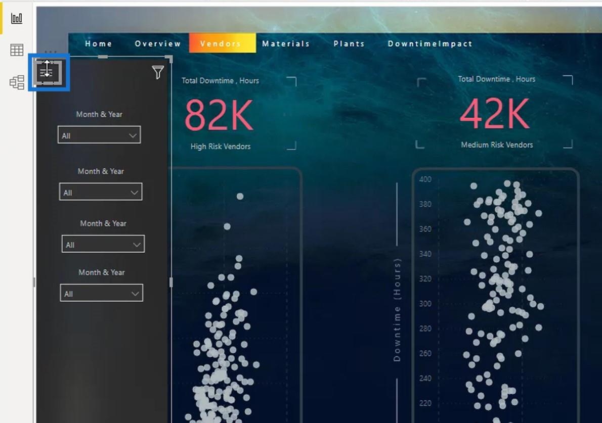 Інтерактивні звіти LuckyTemplates: навігація та закладки