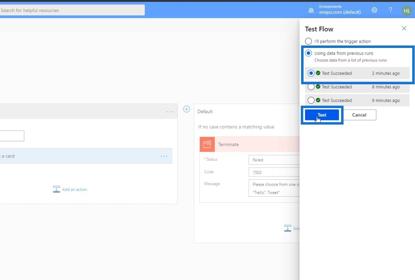 Power Automate Afslut handlingskontrol i flows