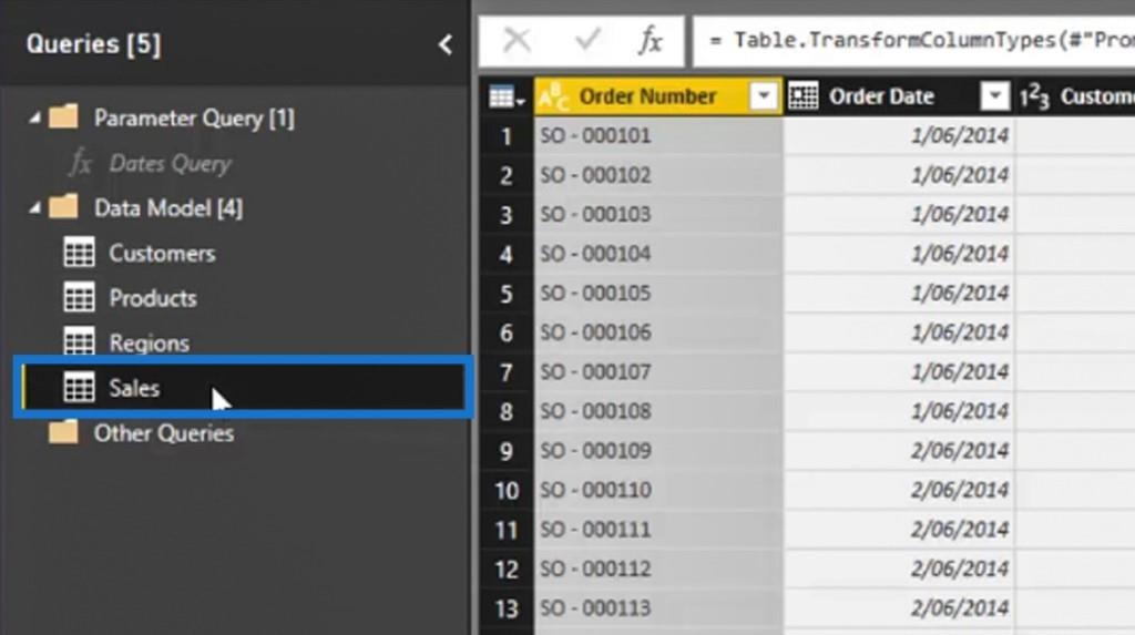 LuckyTemplates Query Editor: Rad- och kolumntransformationer