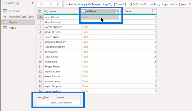 M kód a Power Query egyéni oszlopaiban |  LuckyTemplates