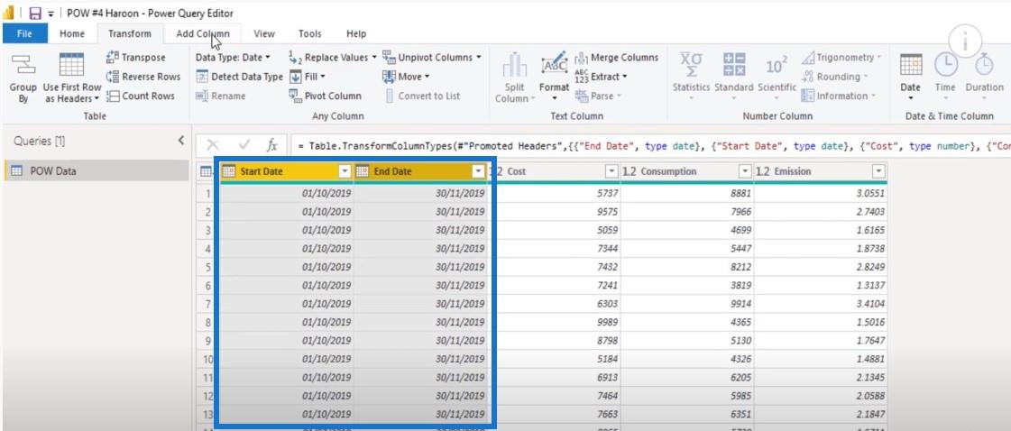 Problemer med datagranularitet i LuckyTemplates