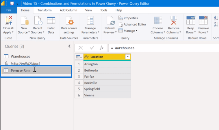 Kombinatorisk analys med hjälp av Power Query i LuckyTemplates