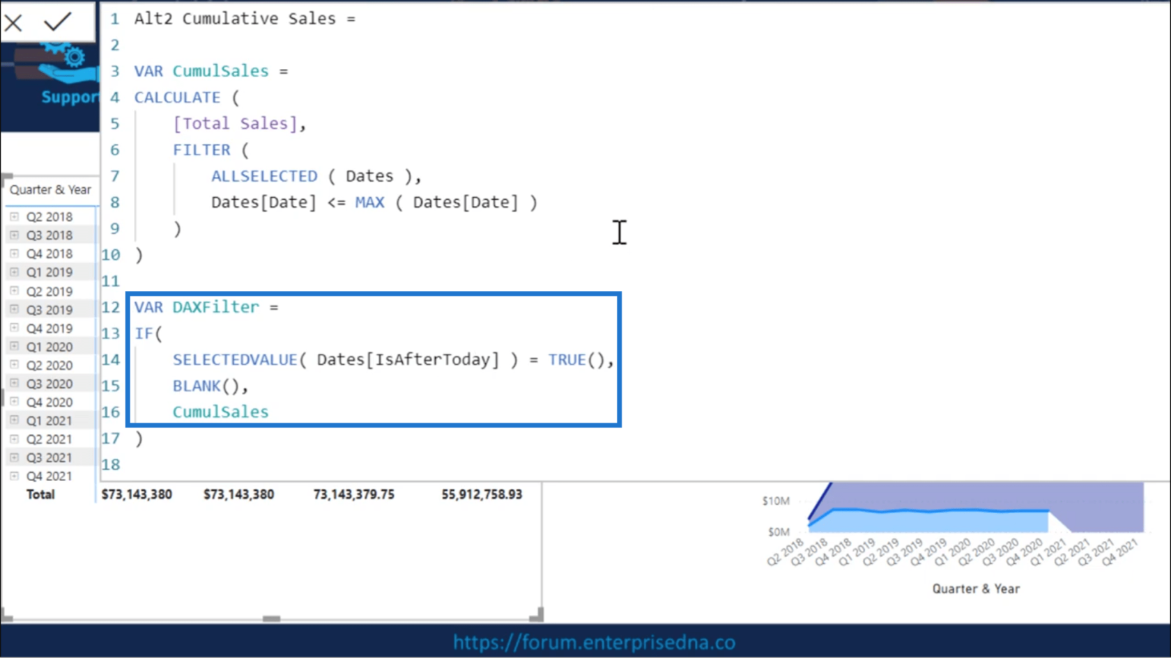 Brug af IsAfterToday For Lucky Templates Time Intelligence Scenarier