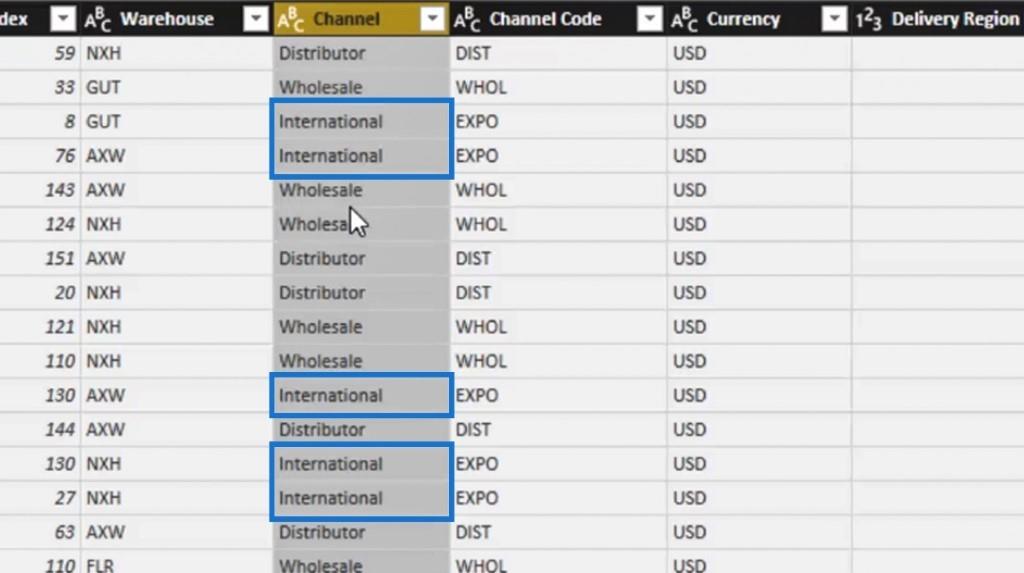 LuckyTemplates Query Editor: Transformace řádků a sloupců