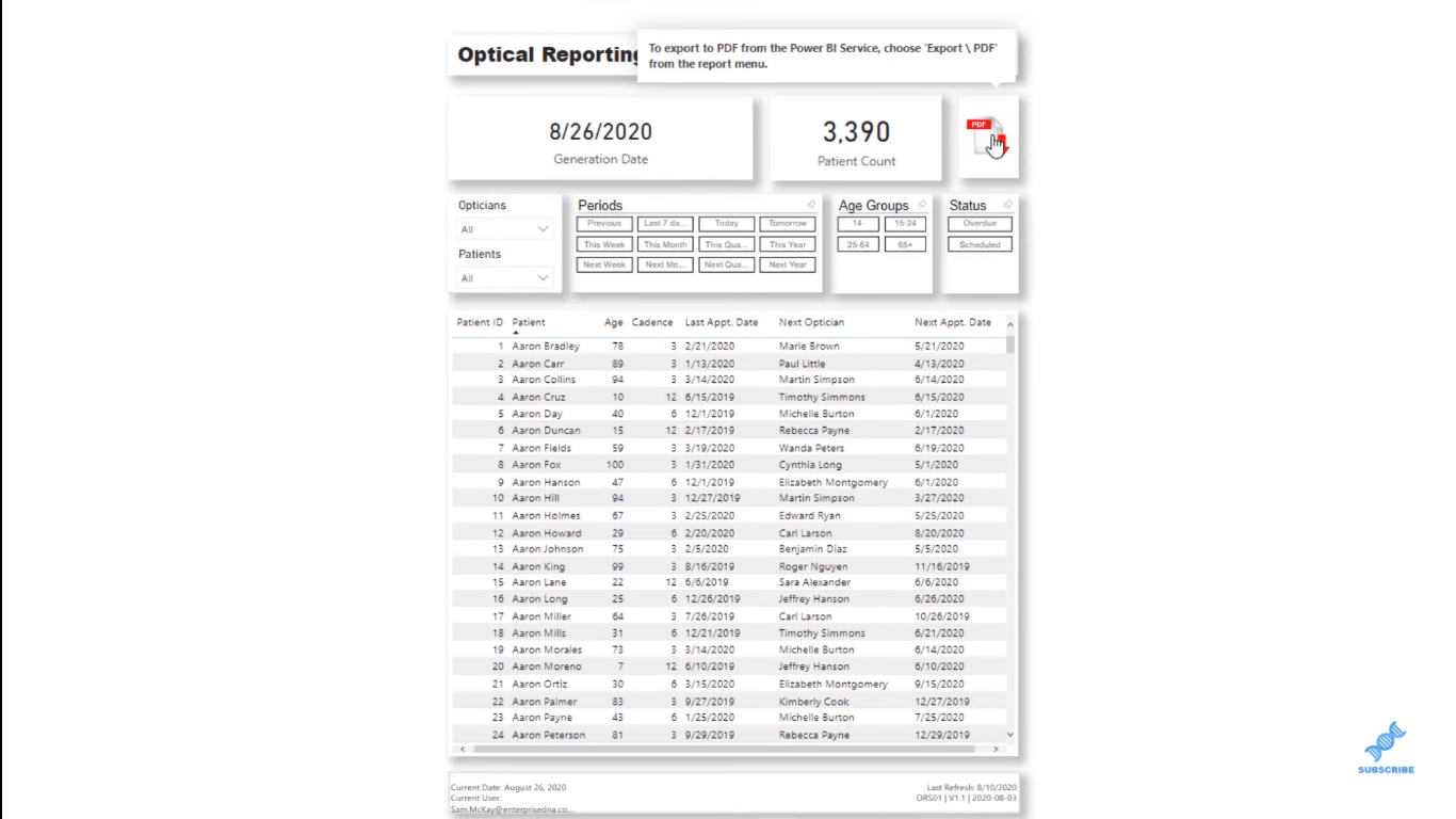 Opbygning af et rapporteringssystem med LuckyTemplates