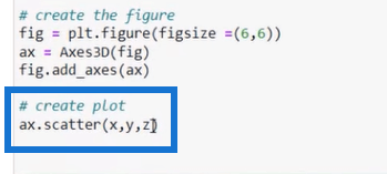 Lag 3D-spredningsplott ved å bruke Python i LuckyTemplates