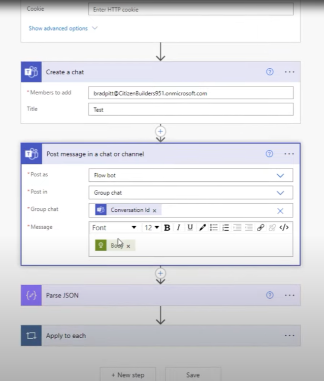 Lag en HTTP-forespørsel i Power Automate