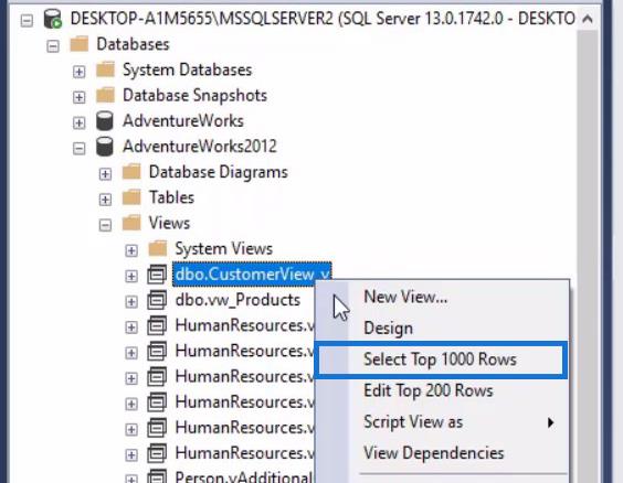 SQL Temp-tabeller og -visninger for LuckyTemplates-bruger