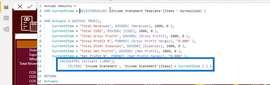 LuckyTemplates Financial Dashboard: Komplette tabelltilpasningstips