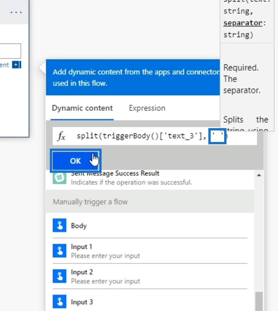 Power Automate Split Function and Arrays