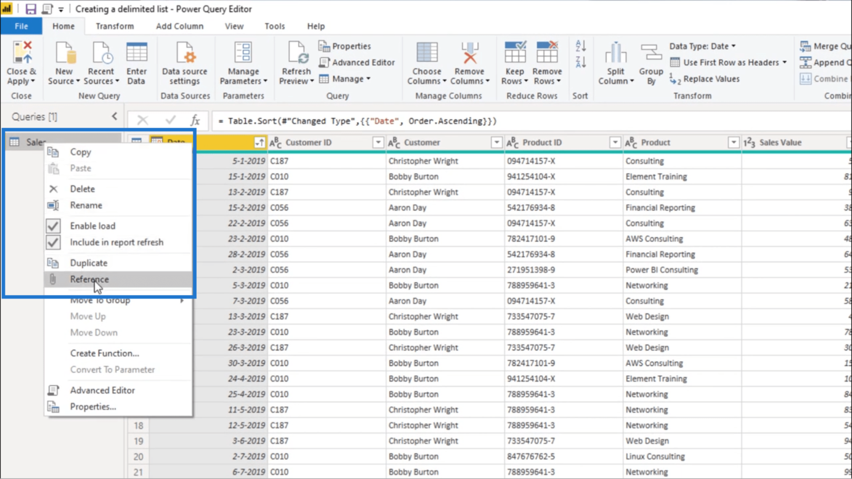 Opprett en avgrenset liste i Power Query – Query Editor-veiledning