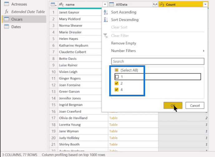 M kód a Power Query egyéni oszlopaiban |  LuckyTemplates