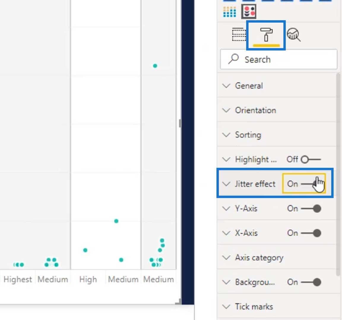 Punktplott-grafer i LuckyTemplates: Custom Visualization