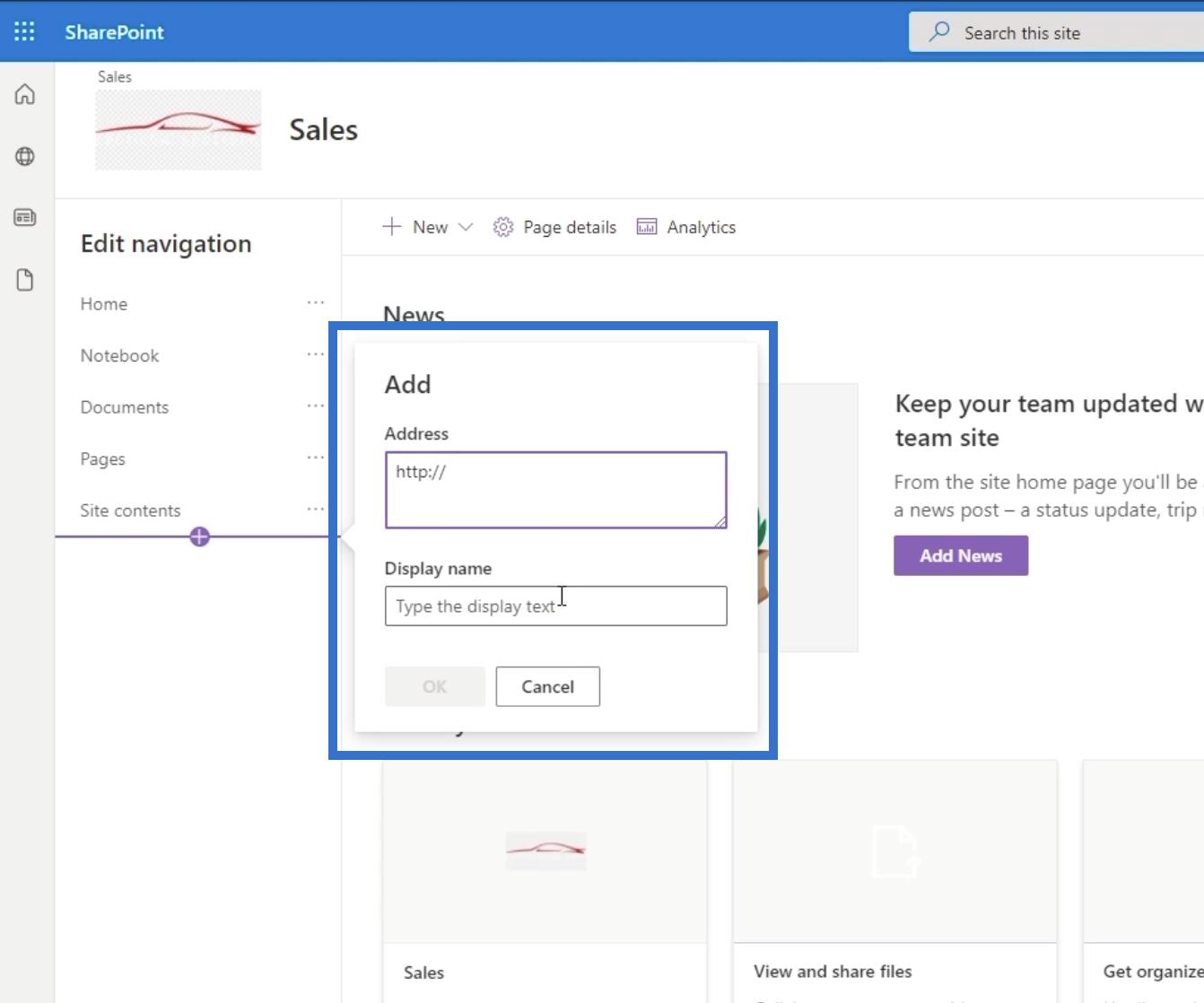 SharePoint Site Navigation Elements: En oversigt