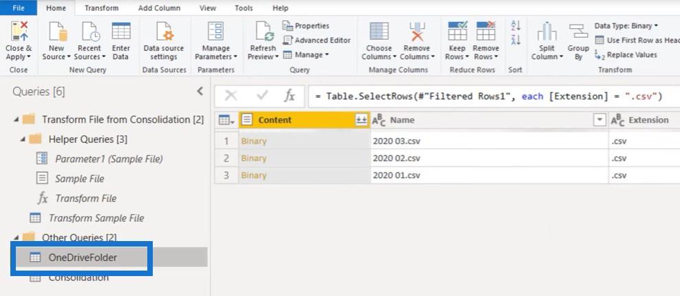 Power Query: Kombinera filer från flera mappar