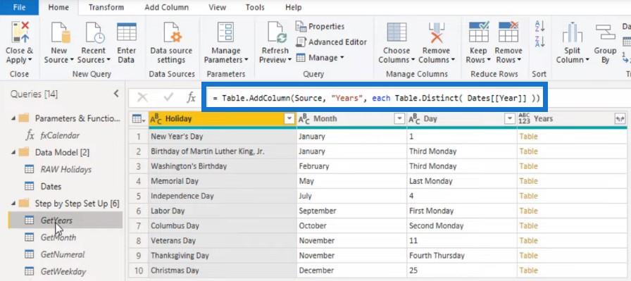 Evig feriekalender – POTW #12 (Power Query Solution)