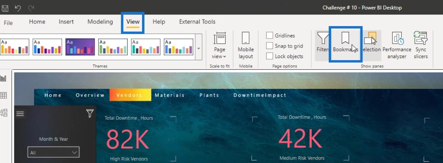 LuckyTemplates interaktive rapporter: Navigation og bogmærker